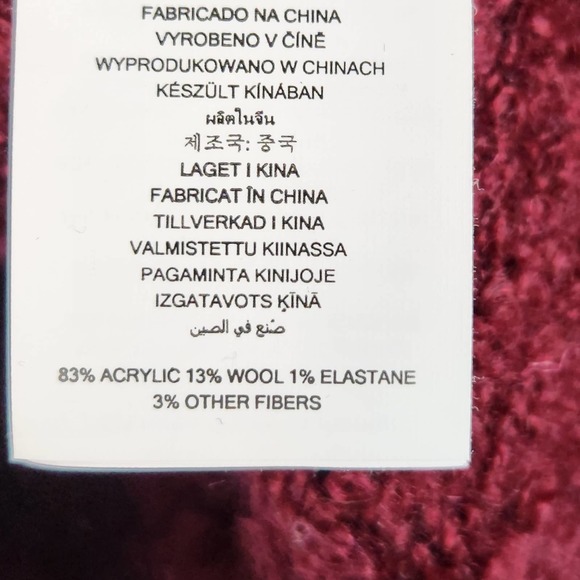 Michael Michael Kors Burgundy Red Knit Pullover Sweater Turtleneck XS Textured - Picture 4 of 5